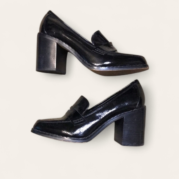 Vince Camuto Black Patent Leather Loafers - Picture 4 of 7